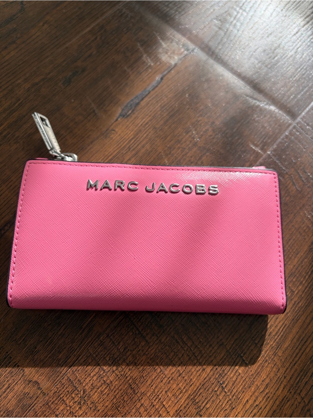 Marc Jacobs Pink Zip Card Holder Wallet